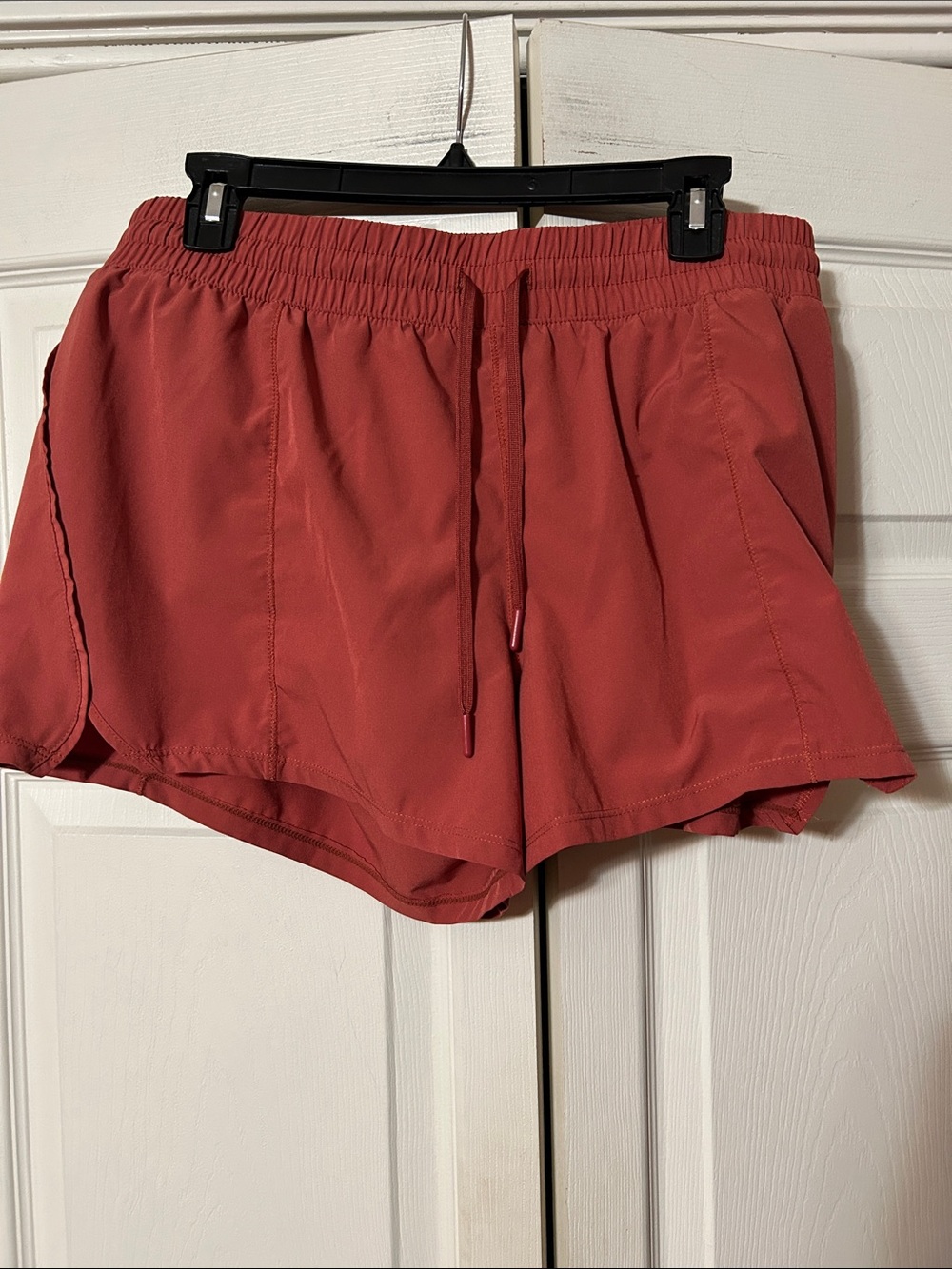 90 Degree By Reflex Women's Athletic Shorts - Rust Red